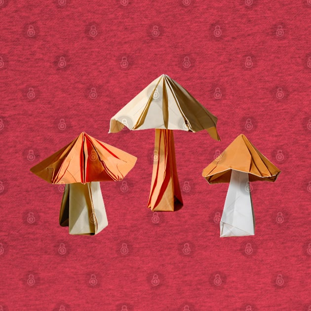 Origami Mushrooms by Xie